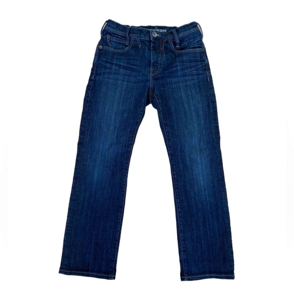 Dark wash bootcut jeans